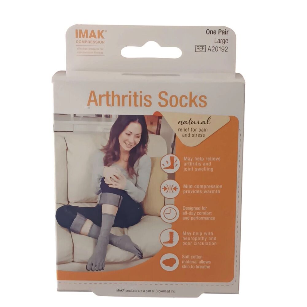One Pair New IMAK Compression Arthritis Socks A20192 SizeL Large